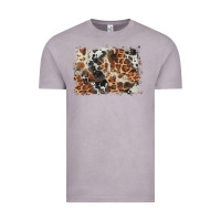 Vintage Zinc cowhide leopard background Vintage Tee - BarkalooDesign