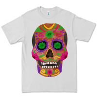 Dove Grey sugar skull Premium Tee - FaDigitalArtStudio