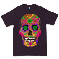 Plum sugar skull Premium Tee - FaDigitalArtStudio