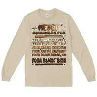 Mushroom never apologize Long Sleeve Tee - MaliasSmallBusiness