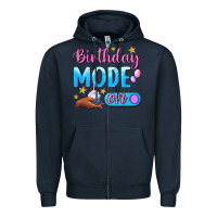 Navy Birthday Mode On Zipper Hoodie - BundleAndBundleShop