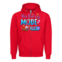 Red Birthday Mode On Zipper Hoodie - BundleAndBundleShop