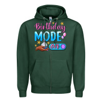 Sports Green Birthday Mode On Zipper Hoodie - BundleAndBundleShop