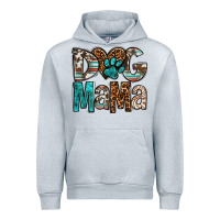 Heather Grey dog mama Urban Hoodie - OliviaCreatesArt