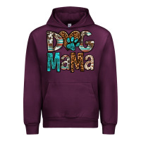 Mauve Wine dog mama Urban Hoodie - OliviaCreatesArt