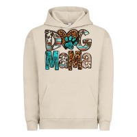 Pigment French Oak dog mama Urban Hoodie - OliviaCreatesArt