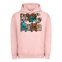 Pigment Salmon dog mama Urban Hoodie - OliviaCreatesArt