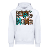 White dog mama Urban Hoodie - OliviaCreatesArt