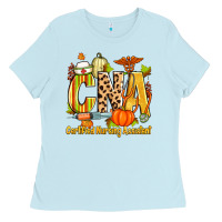 Baby Blue fall cna certified nursing assistant Ladies Tee - Zillion Design Studio