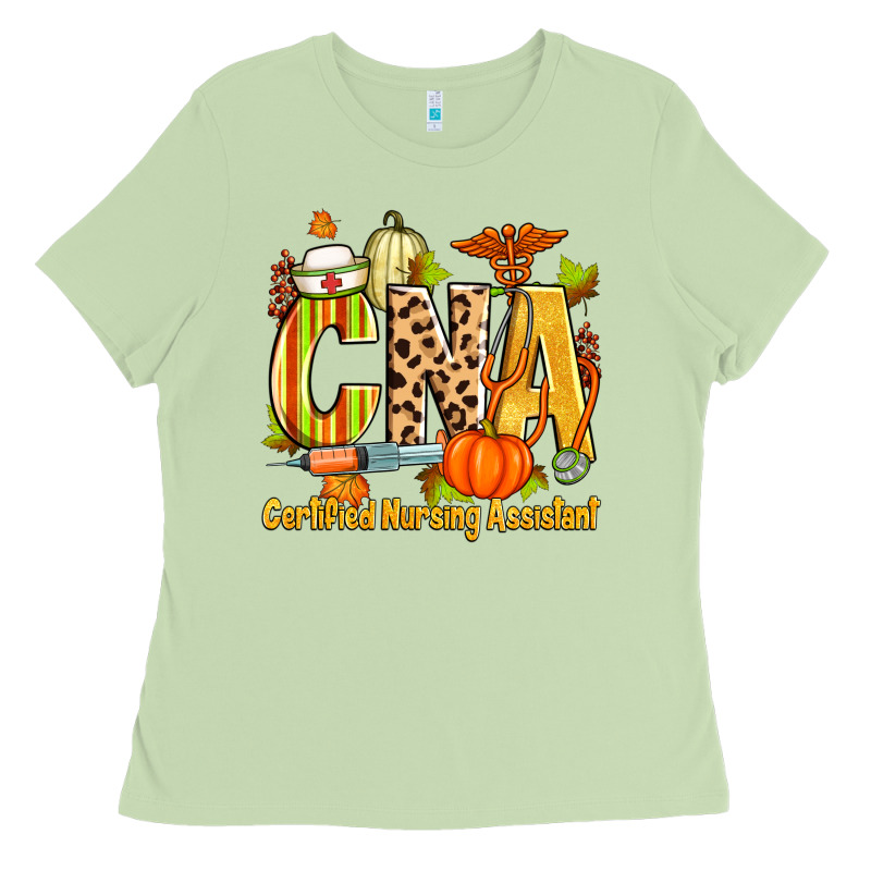 Fall Cna Certified Nursing Assistant Ladies Tee by Zillion Design Studio | Teevron