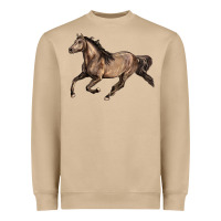 Mushroom Missouri Fox Trotter horse Heavyweight Sweatshirt - LillyAllenDesigns