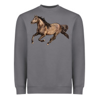 Storm Missouri Fox Trotter horse Heavyweight Sweatshirt - LillyAllenDesigns