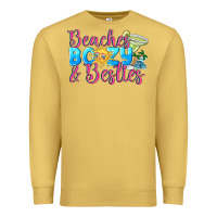 Antique Gold Beaches boozy besties Summer Premium Sweatshirt - NancyCooperArtShop