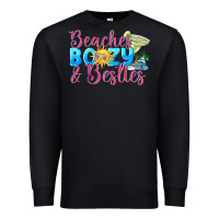 Black Beaches boozy besties Summer Premium Sweatshirt - NancyCooperArtShop