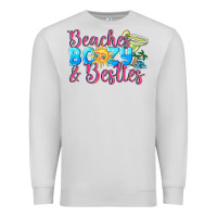 Dove Grey Beaches boozy besties Summer Premium Sweatshirt - NancyCooperArtShop