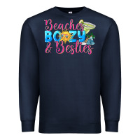Navy Beaches boozy besties Summer Premium Sweatshirt - NancyCooperArtShop