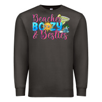 Smoke Beaches boozy besties Summer Premium Sweatshirt - NancyCooperArtShop