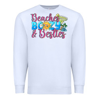 White Beaches boozy besties Summer Premium Sweatshirt - NancyCooperArtShop