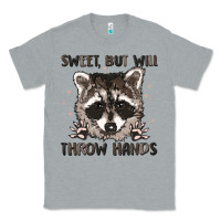 Heather Grey sweet but will throw hands Classic Tee - MaliasSmallBusiness