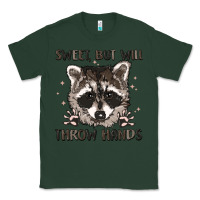 Sports Green sweet but will throw hands Classic Tee - MaliasSmallBusiness