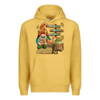 Antique Gold Pumpkin patch hayrides and corn maze Premium Hoodie - NancyCooperArtShop