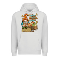 Dove Grey Pumpkin patch hayrides and corn maze Premium Hoodie - NancyCooperArtShop