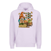 Lilac Pumpkin patch hayrides and corn maze Premium Hoodie - NancyCooperArtShop