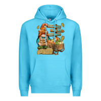 Ocean Blue Pumpkin patch hayrides and corn maze Premium Hoodie - NancyCooperArtShop