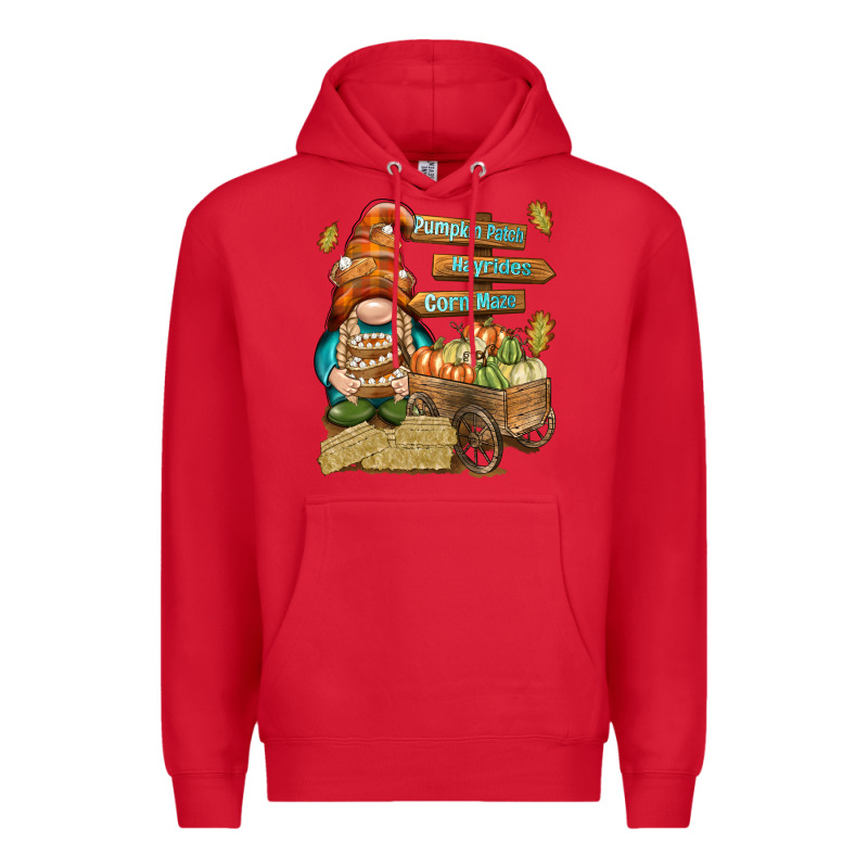Pumpkin Patch Hayrides And Corn Maze Premium Hoodie by NancyCooperArtShop | Teevron