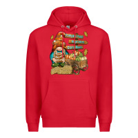 Red Pumpkin patch hayrides and corn maze Premium Hoodie - NancyCooperArtShop