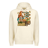 Sandshell Pumpkin patch hayrides and corn maze Premium Hoodie - NancyCooperArtShop