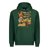 Sports Green Pumpkin patch hayrides and corn maze Premium Hoodie - NancyCooperArtShop