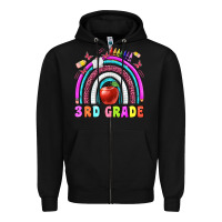 Black 3 rd grade Zipper Hoodie - BundleAndBundleShop