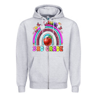 Heather Grey 3 rd grade Zipper Hoodie - BundleAndBundleShop