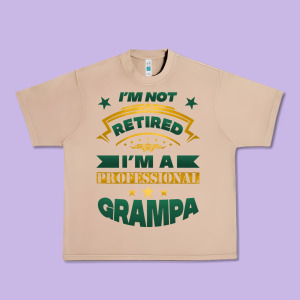 I'm Not Retired I'm A Professional Grampa Urban Heavy Tee Designed By Jasminsmagicworld