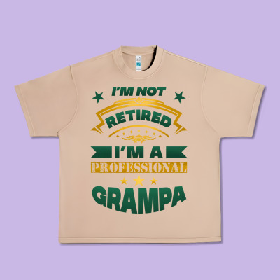 I'm Not Retired I'm A Professional Grampa Urban Heavy Tee Designed By Jasminsmagicworld