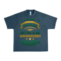 Midnight Navy i'm not retired i'm a professional grampa Urban Heavy Tee - Jasminsmagicworld