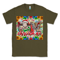 Army Green Love Christmas cow Classic Tee - CowhideDigitalArt