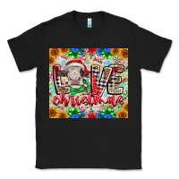 Black Love Christmas cow Classic Tee - CowhideDigitalArt