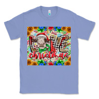 Colony Blue Love Christmas cow Classic Tee - CowhideDigitalArt