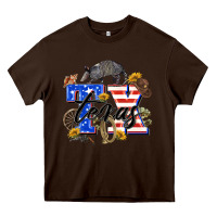 Chocolate Brown texas tx Heavy Core Tee - Zillion Design Studio