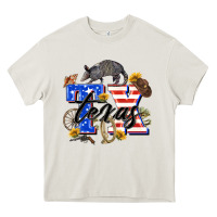 Cream texas tx Heavy Core Tee - Zillion Design Studio