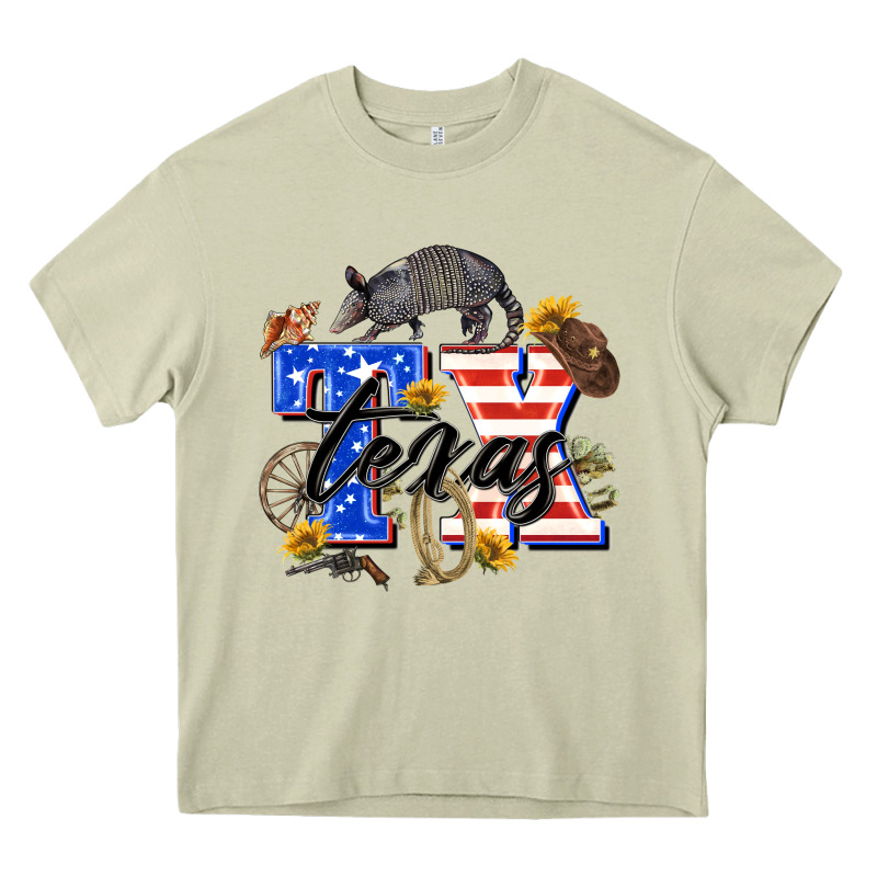 Texas Tx Heavy Core Tee by Zillion Design Studio | Teevron