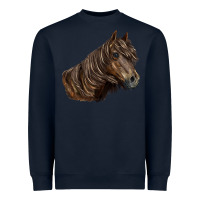 Navy missouri horse Heavyweight Sweatshirt - LillyAllenDesigns