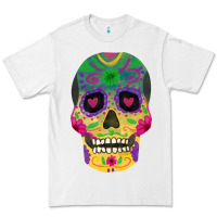 White sugar skull Premium Tee - FaDigitalArtStudio