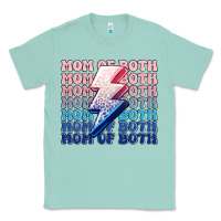Seafoam mom of both boy and girl Classic Tee - MaliasSmallBusiness