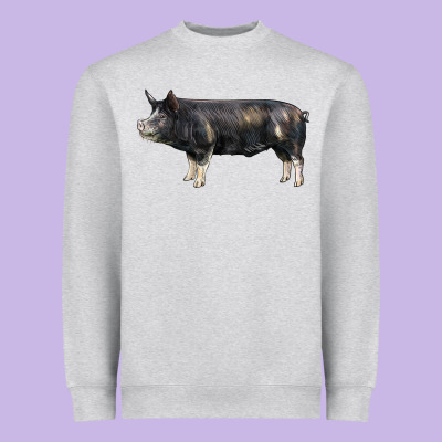 Berkshire Pig Heavyweight Sweatshirt Designed By Lillyallendesigns