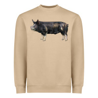 Mushroom berkshire pig Heavyweight Sweatshirt - LillyAllenDesigns