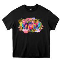 Black tie dye mom Heavy Core Tee - Zillion Design Studio