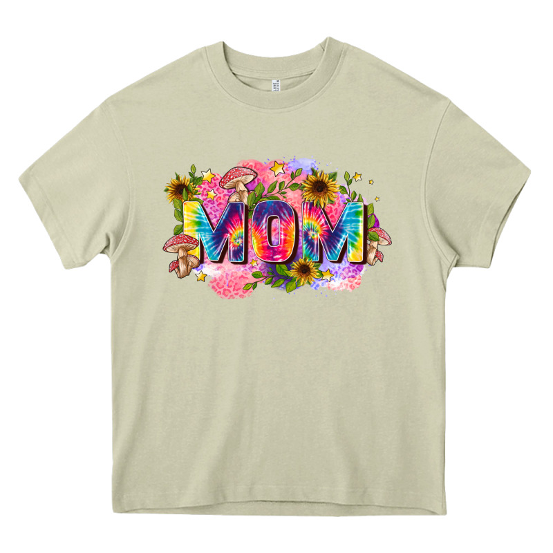 Tie Dye Mom Heavy Core Tee by Zillion Design Studio | Teevron